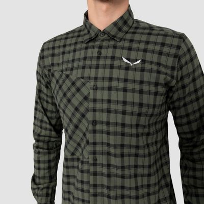 SalewaFANES FLANNEL 5 PL TEE - oliv