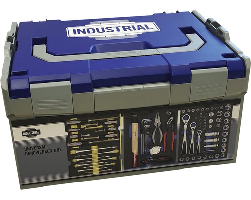 Universele gereedschapskoffer Industrieel L-BOXX 445 x 245 x 358 mm 80-delig blauw/grijs/wit