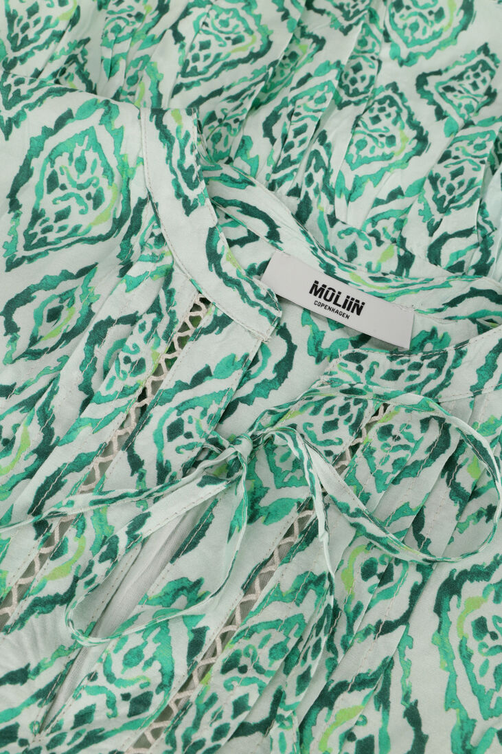 MOLIIN groene moliin mini jurk lillian