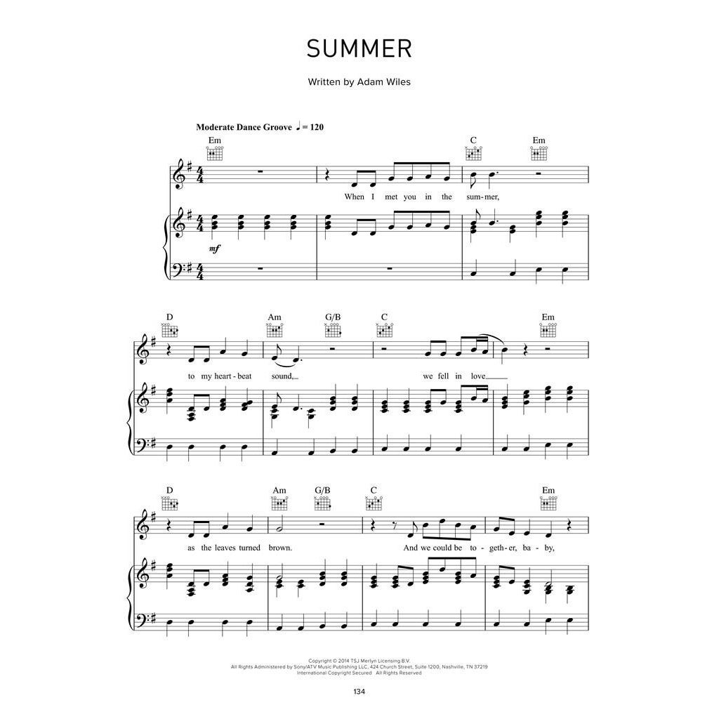 Hal Leonard Calvin Harris The Sheet Music Collection voor piano, zang en gitaar
