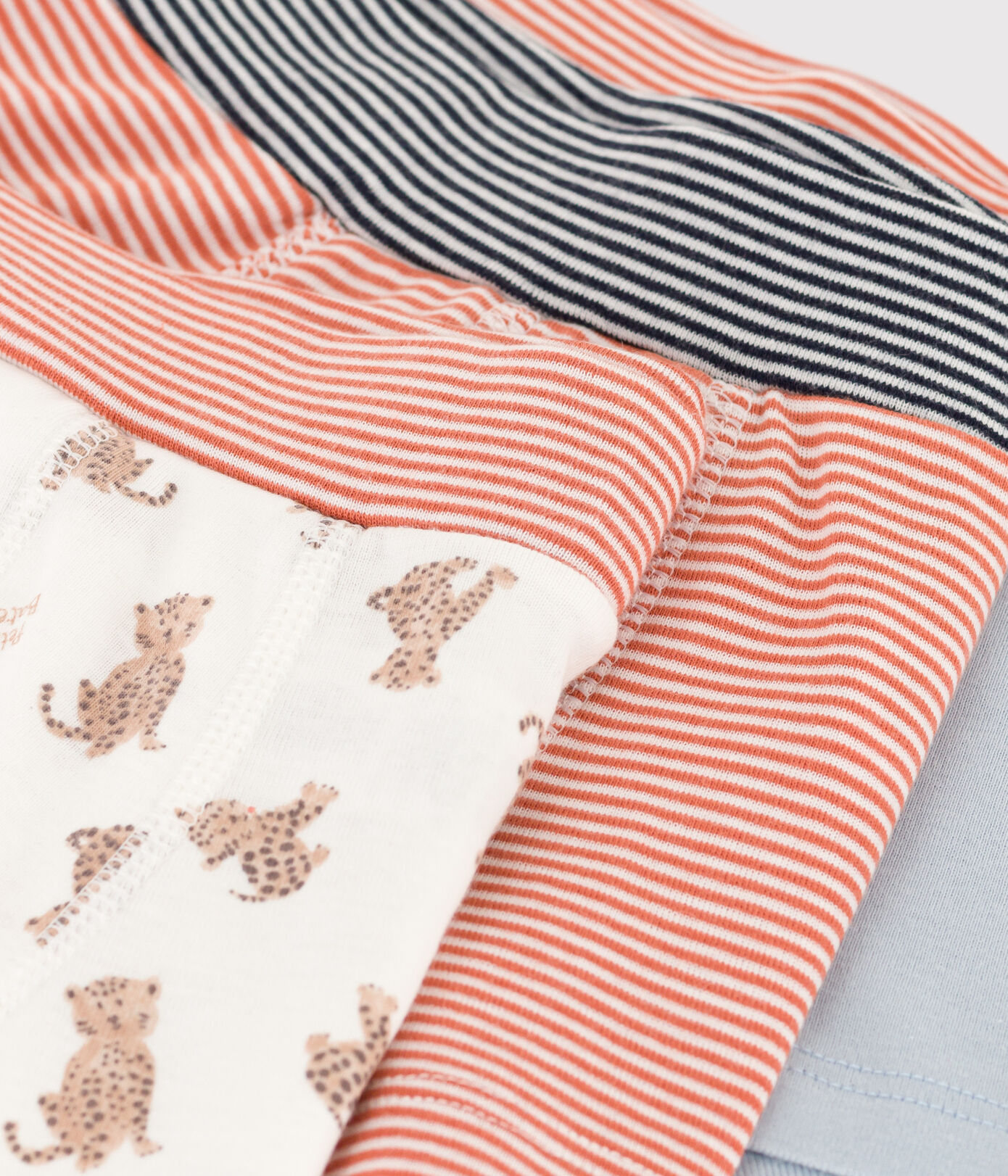 Lot de 3 boxers léopards en coton petit garçon