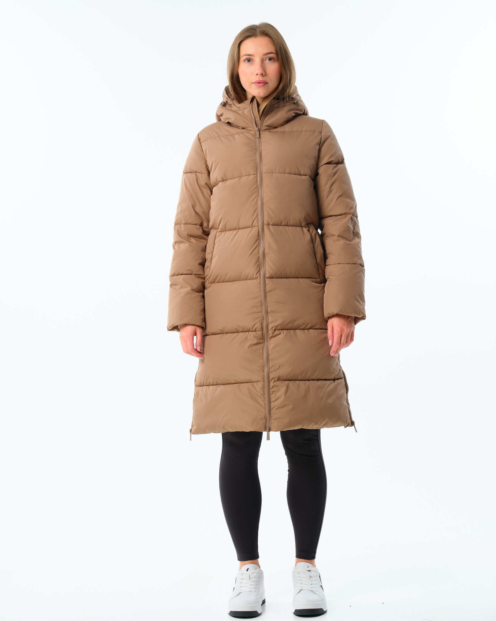 LEVITY Agnes Long Puffer Parka Mole Brown