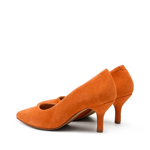 Pavement Willa Højhælede Sko, Orange Suede, 40