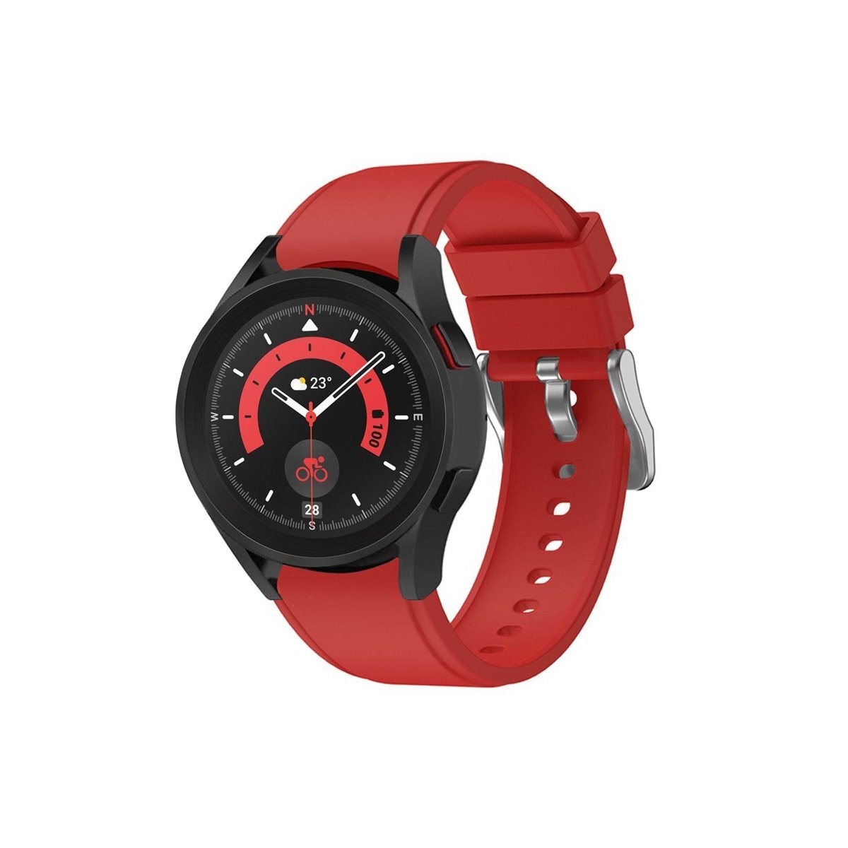 Silikon armbånd No-Gap Samsung Galaxy Watch 5 Pro (45mm) - Rød
