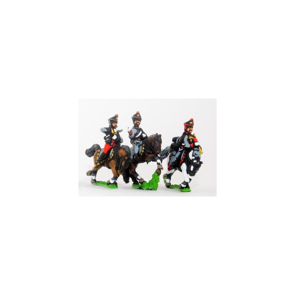 Russian 1813-15: Command: Hussar Officer, Standard Bearer & Trumpeter