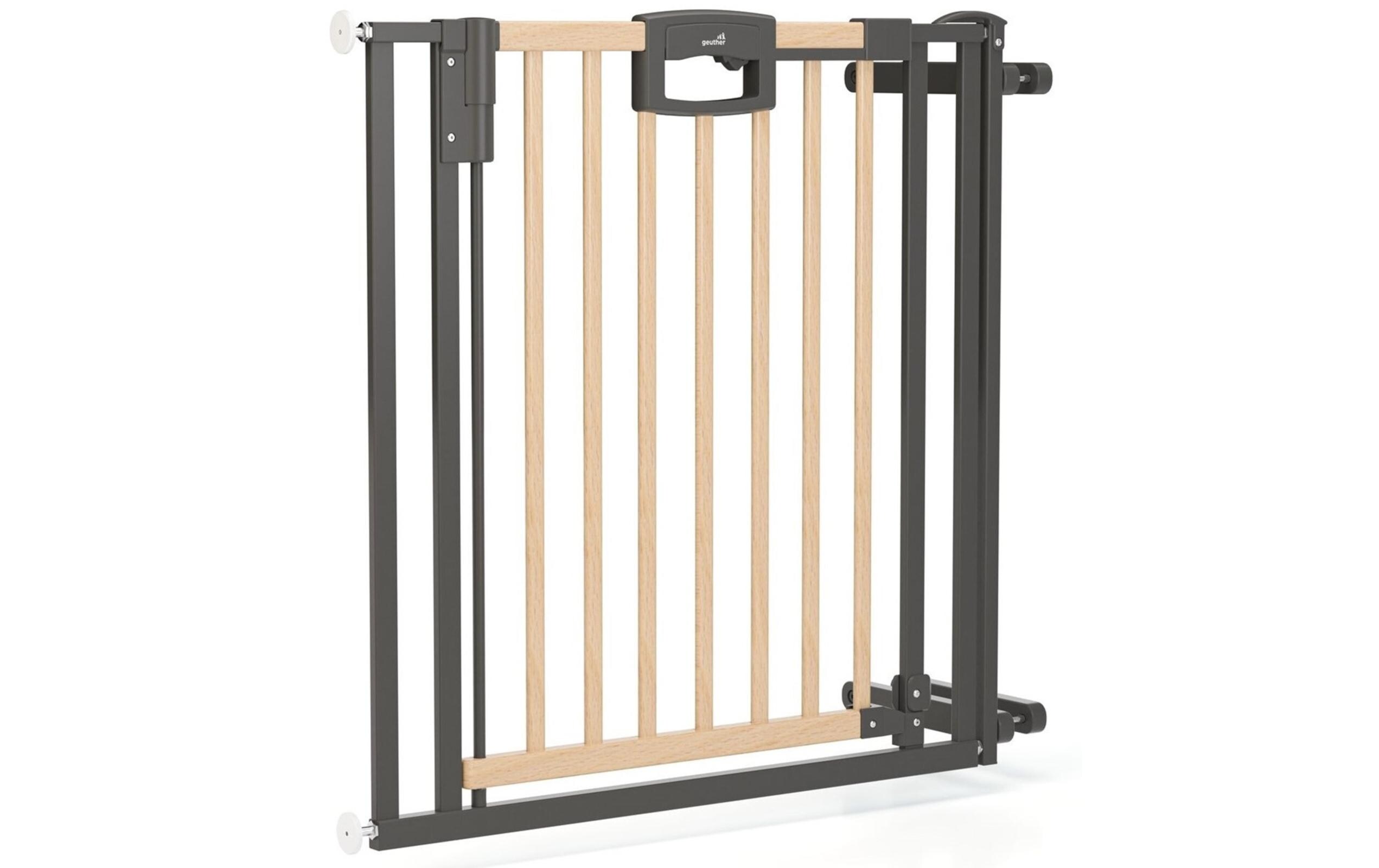 Treppenschutzgitter zum Klemmen Easylock 84.5 cm - 92.5 cm<br>Tür- und Treppenschutzgitter Easylock Wood Plus