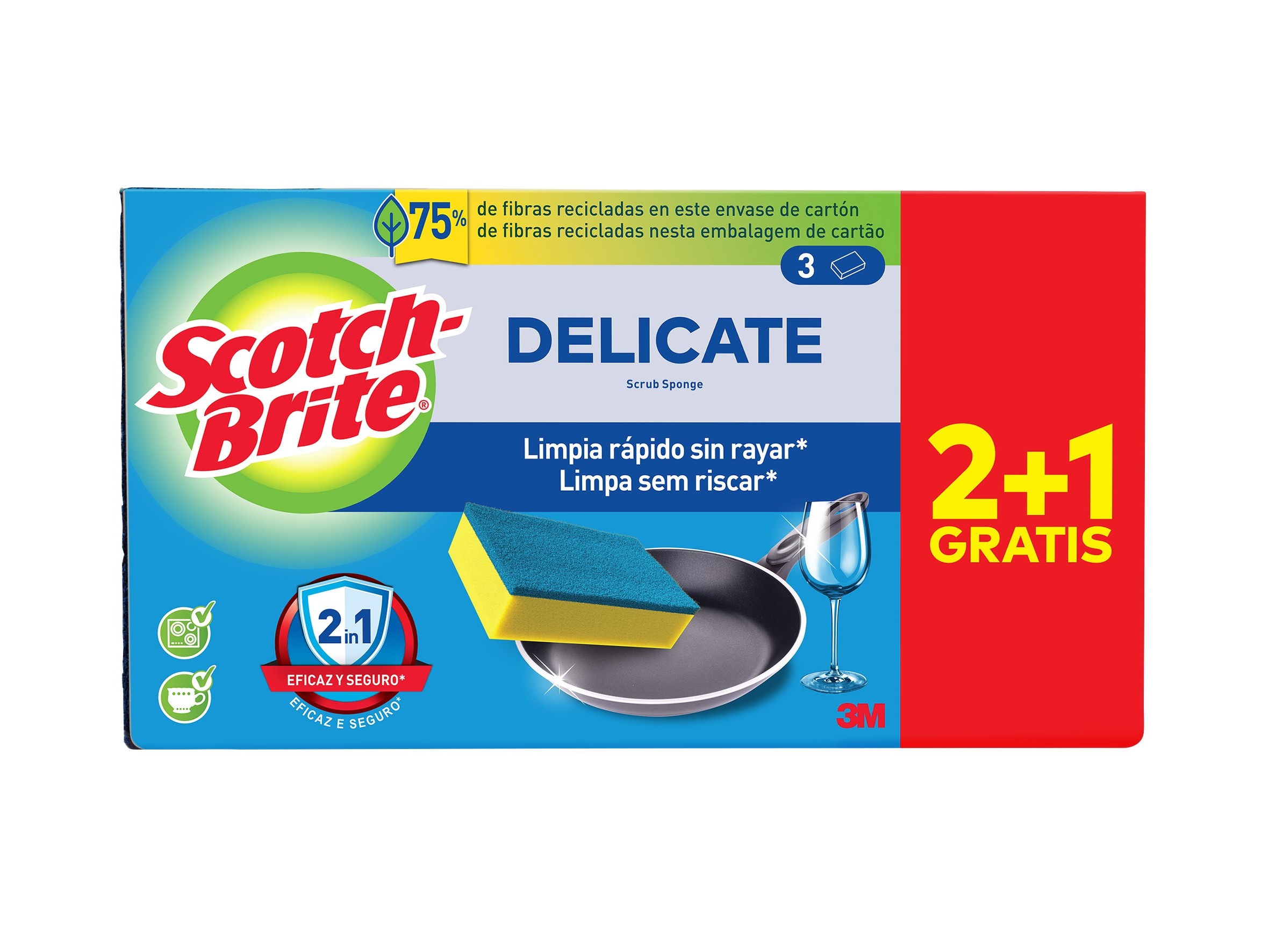 ESFREGÃO SCOTCH BRITE AZUL 2 1