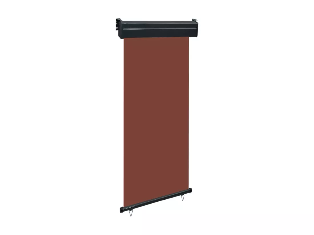 Auvent paravent store brise-vue marron 80 x 250 x 70 cm 02_0007041