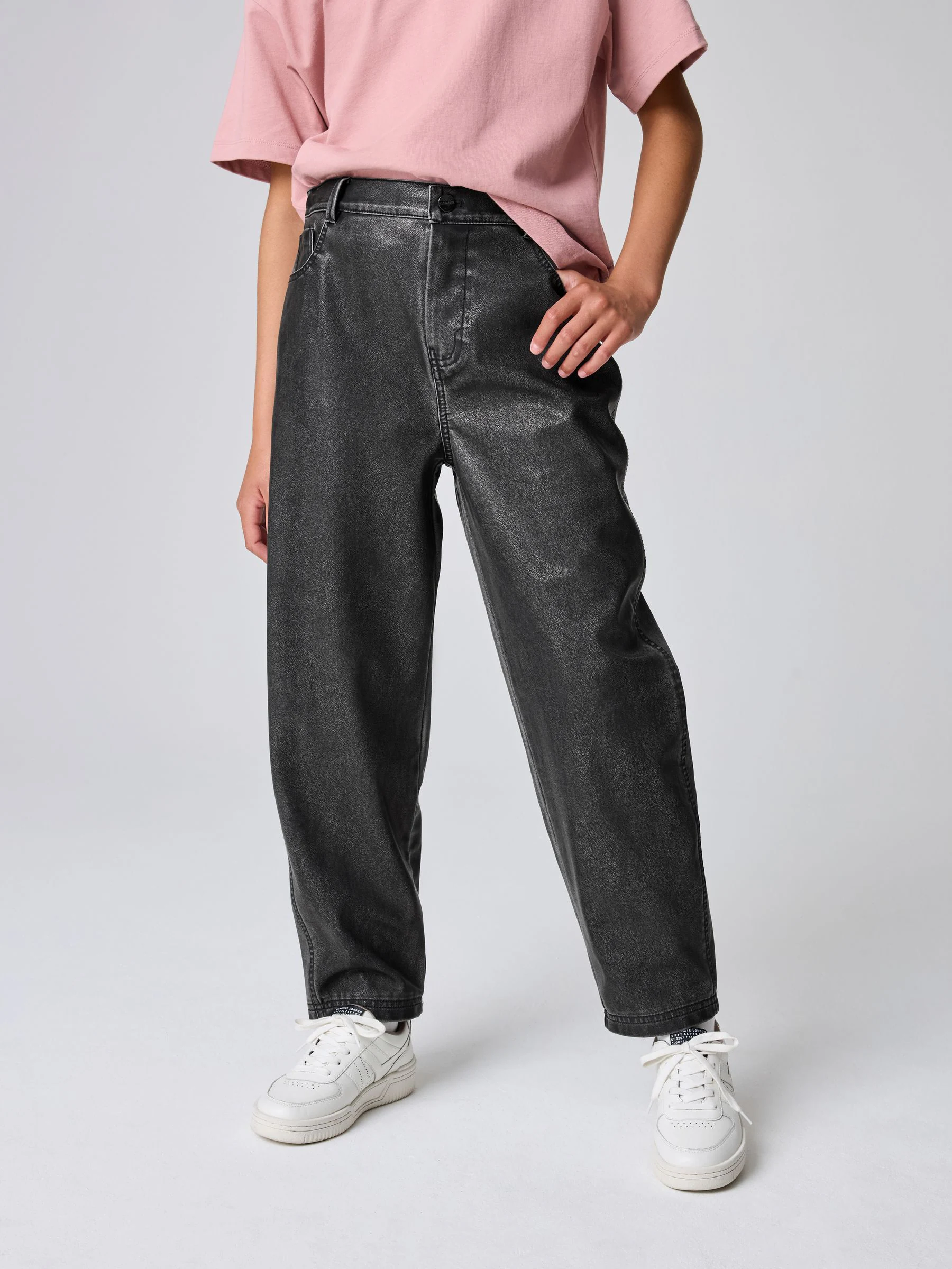 smALLSAINTS PU Barrel Leg Jeans