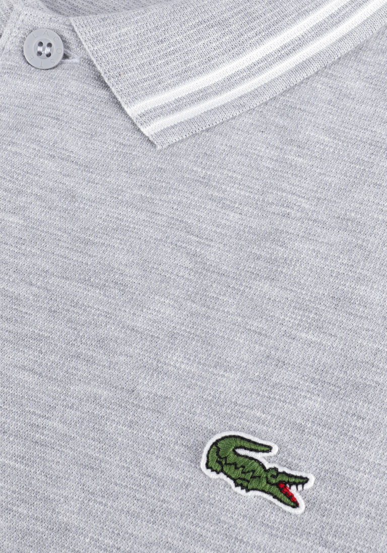 LACOSTE lichtgrijze lacoste polo 1hp3 men's s/s polo 0122