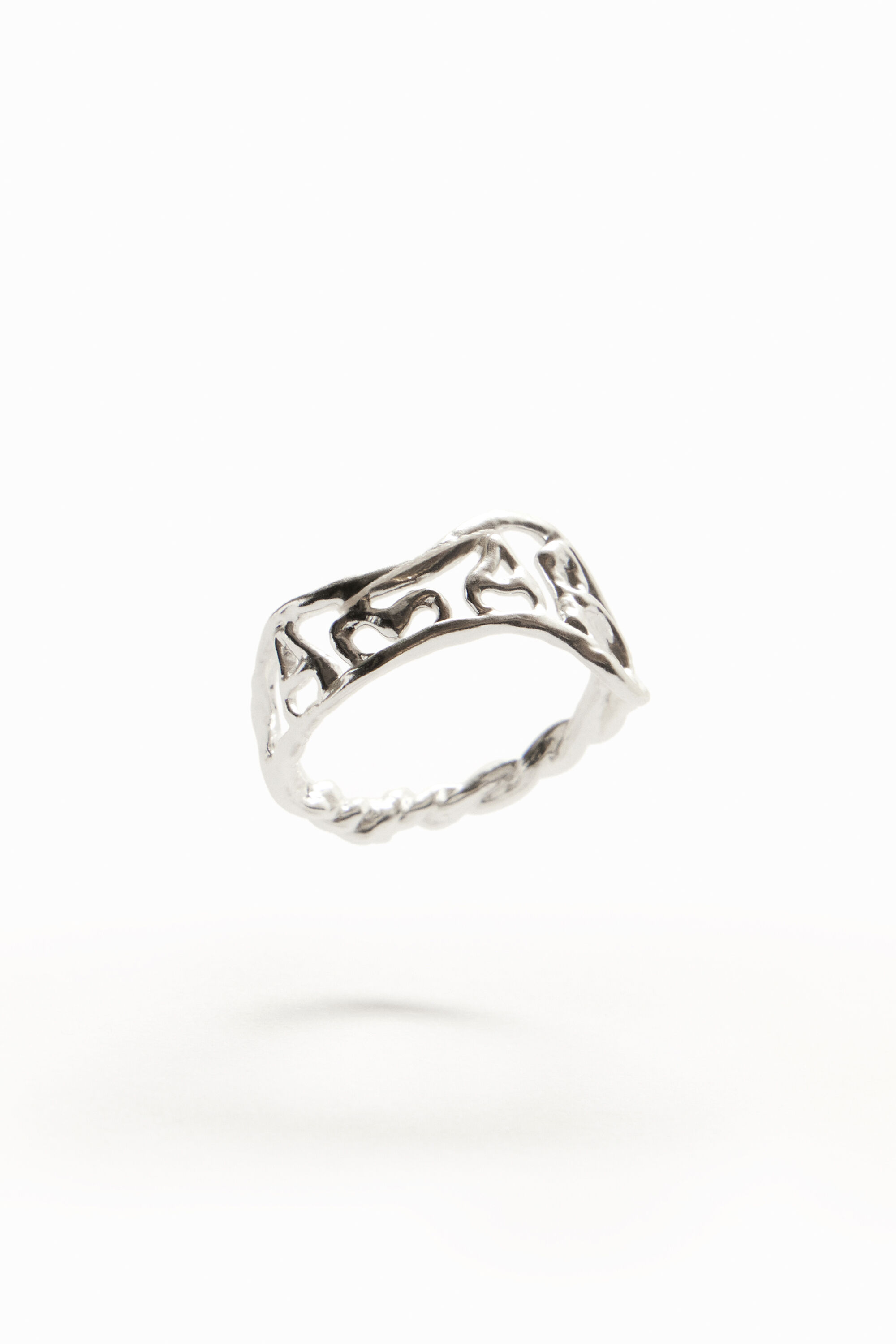 Bague message plaquée argent Zalio