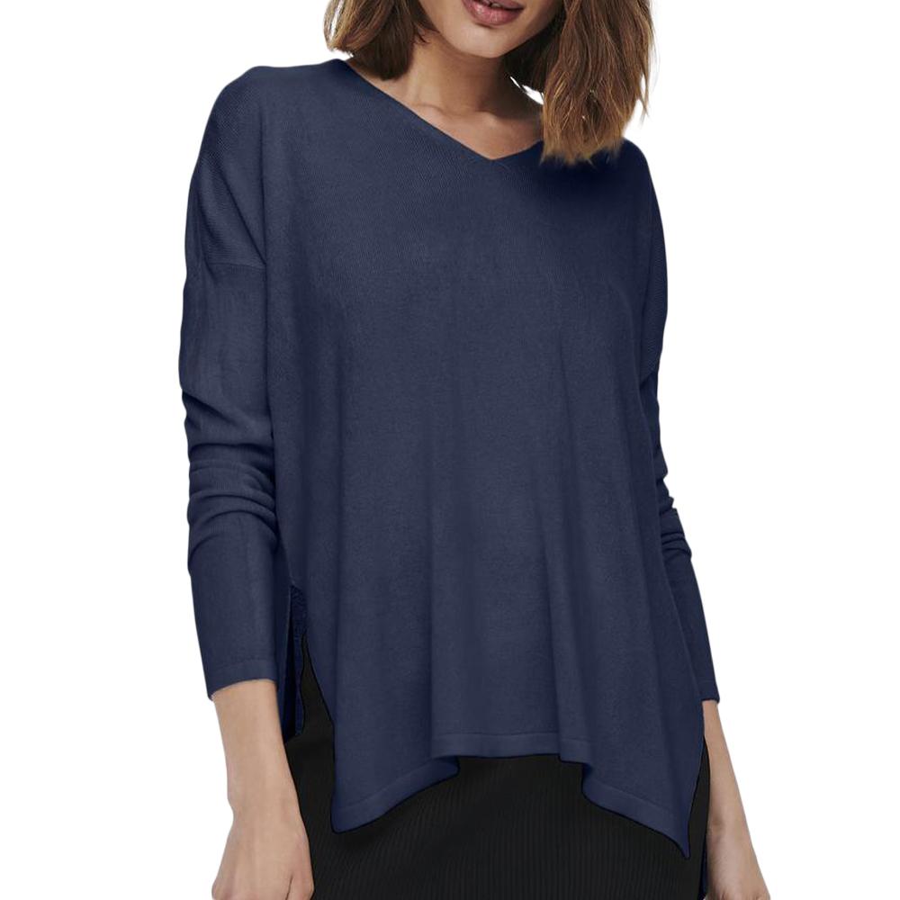 Only Pull en Maille Marine Femme Only Lamalia