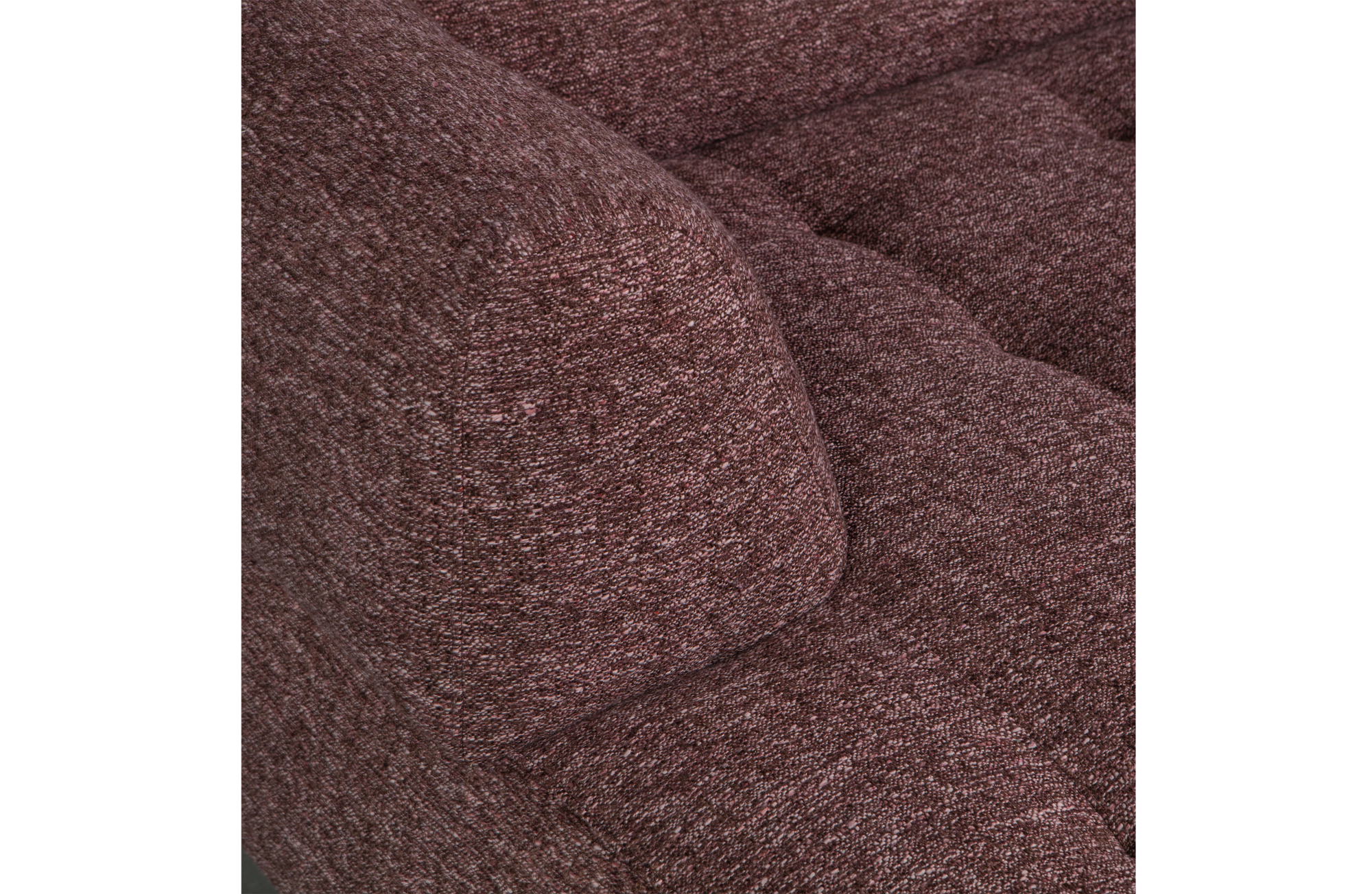 WOOOD 1,5-zits chaise longue met arm links Louis- Melange Louis 1,5-zits chaise longue met arm links Melange - Mauve