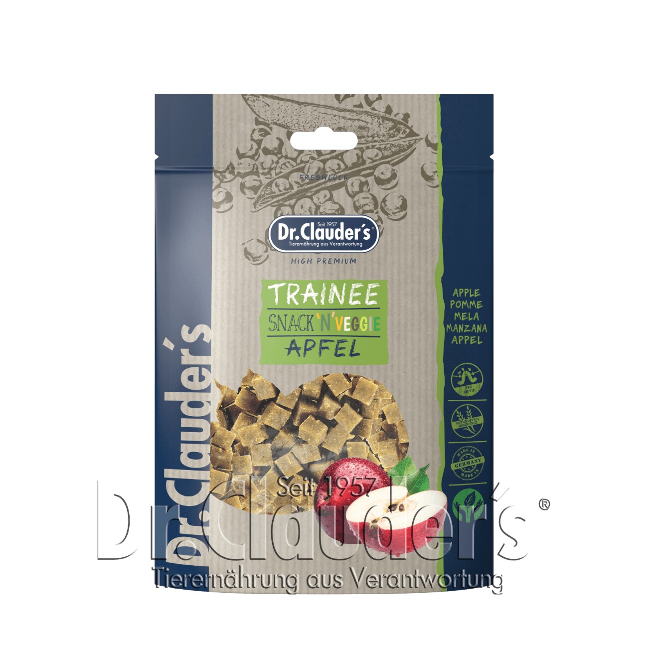 Dr. Clauder's Trainee Snack Veggie Apfel - 10x 80g