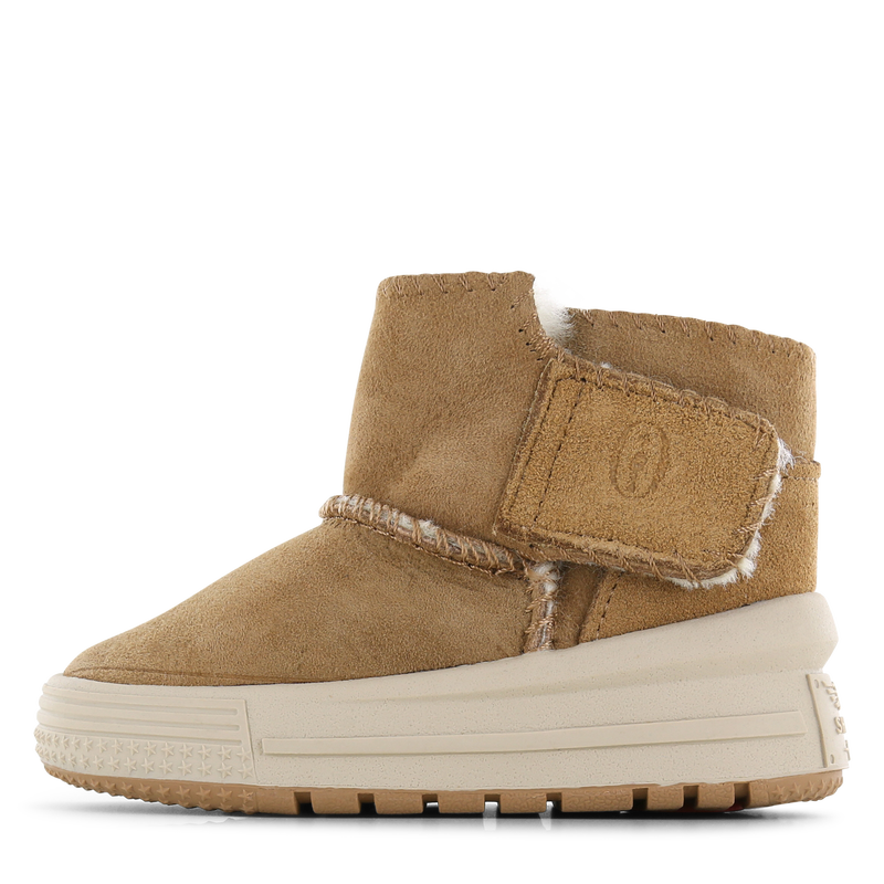 Shoesme cognac chunky lammy stiefel gefüttert