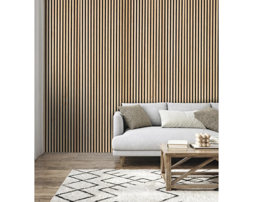 Akoestisch paneel ruw massief grenen 2670 x 572 x 19 mm