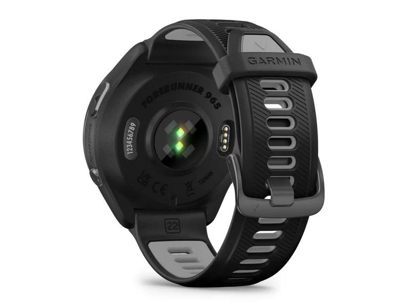 GARMIN Sportuhr Forerunner 965 Schwarz Smarte Triathlonuhr