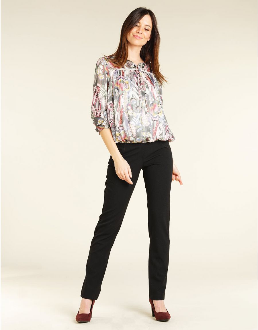 Blouse en voile verte