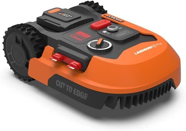 WORX Landroid Plus WR167E Mähroboter für Gärten bis 700 qm mit WLAN, Bluetooth und schwimmendem Mähdeck +WA0190 Landroid Ersatzmesser