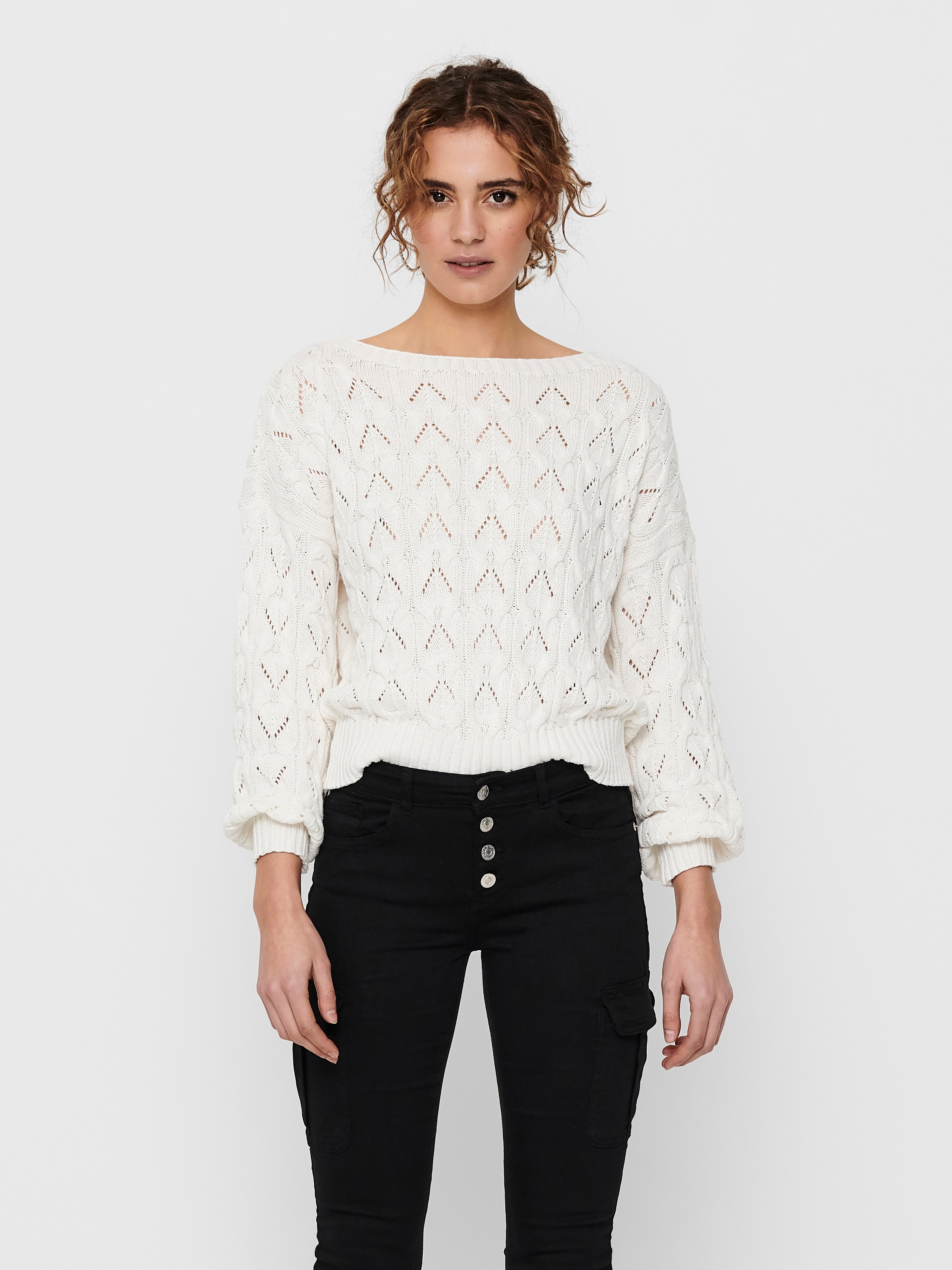 ONLBRYNN Strickpullover Cloud Dancer