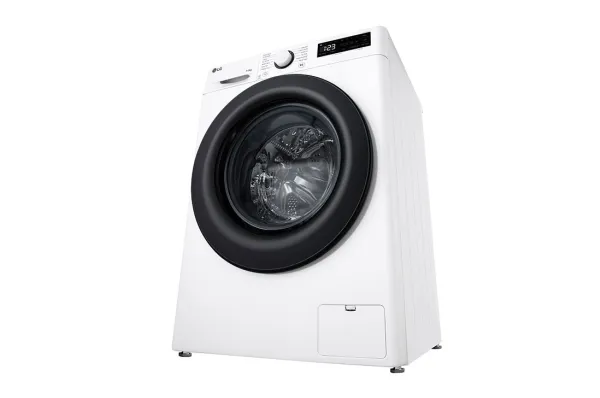 LG Serie R5 F4DR509SBW - Vaske-/ tørremaskine - bredde: 60 cm - dybde: 62 cm - højde: 85 cm - frontbetjening - 9 kg - 1400 rpm - hvid