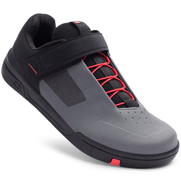 Chaussure VTT plate CRANKBROTHERS STAMP SPEEDLACE FLAT GREY/RED GRIS/ROUGE