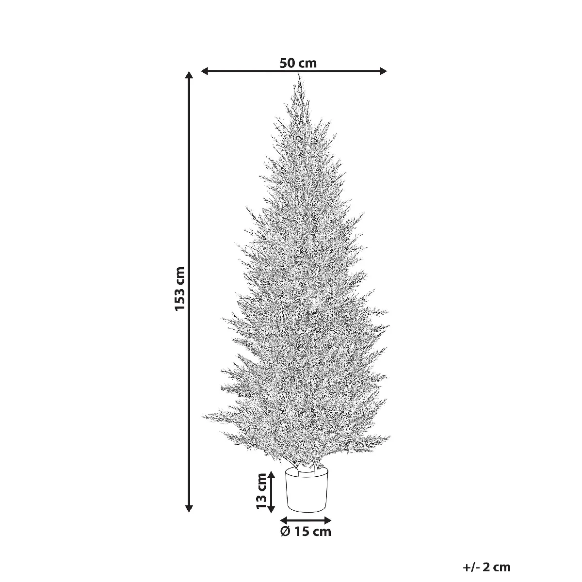 BELIANI CEDAR TREE 153 cm Vert