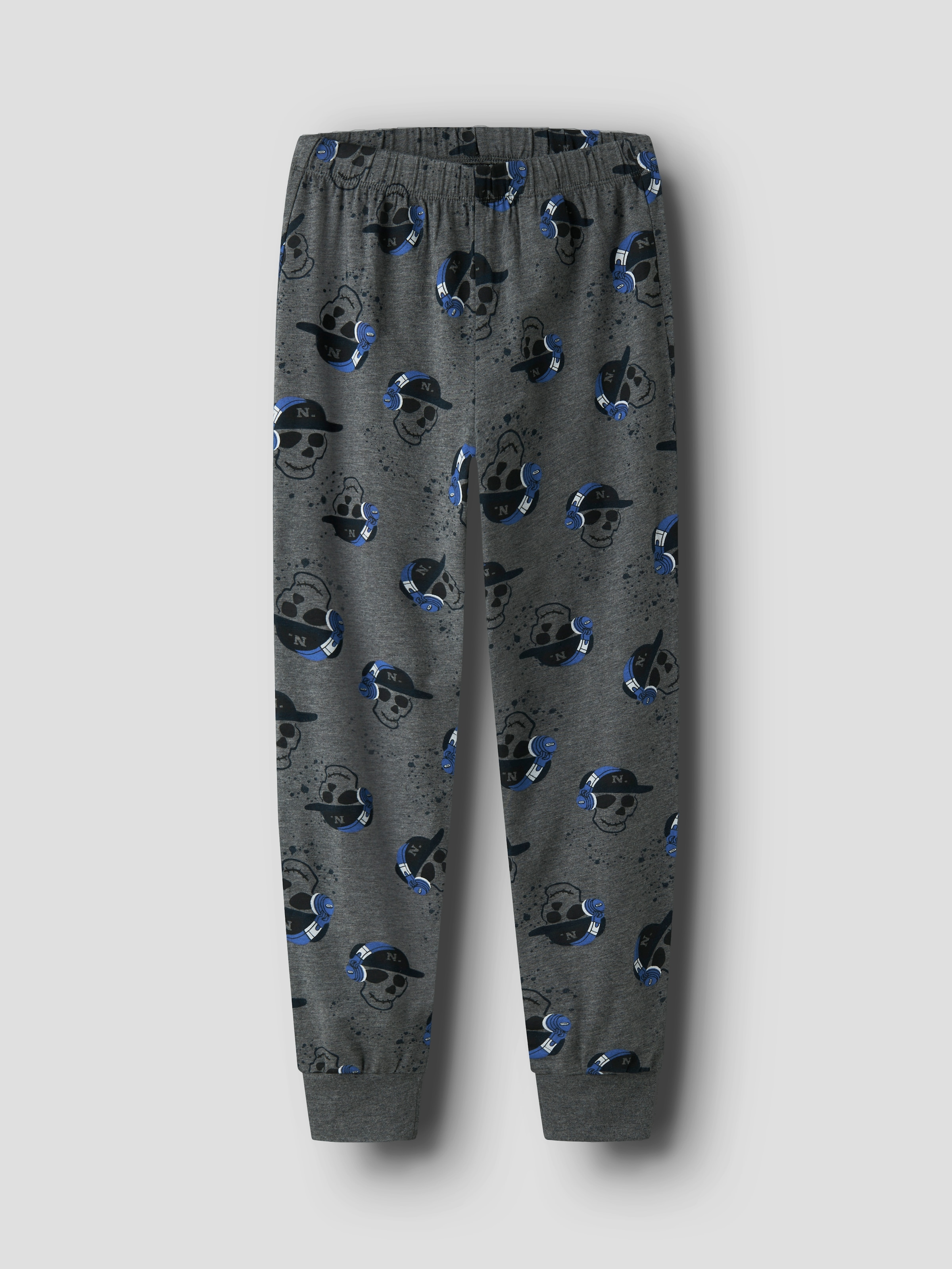 Name It Pyjama »NKMNIGHTSET DARK GREY MEL SKULL NOOS« Set, 2 Stk. tlg.,