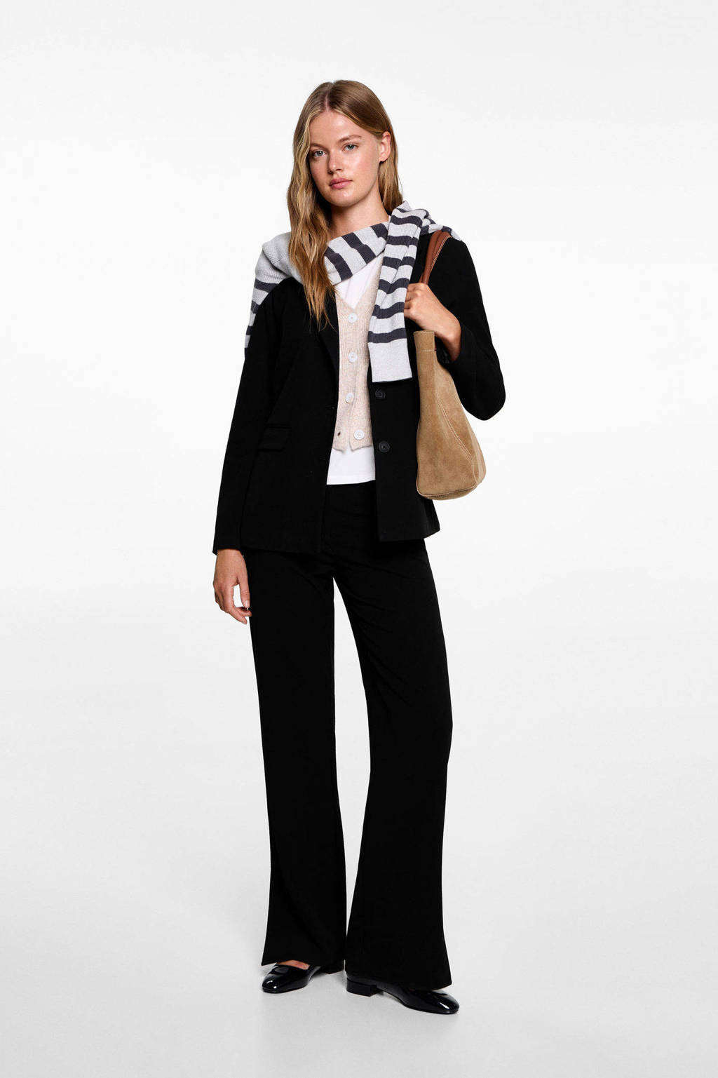 MANGO TEEN broek zwart