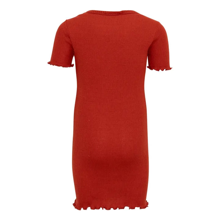Minimalisma Robe en Soie Bird | Rouge