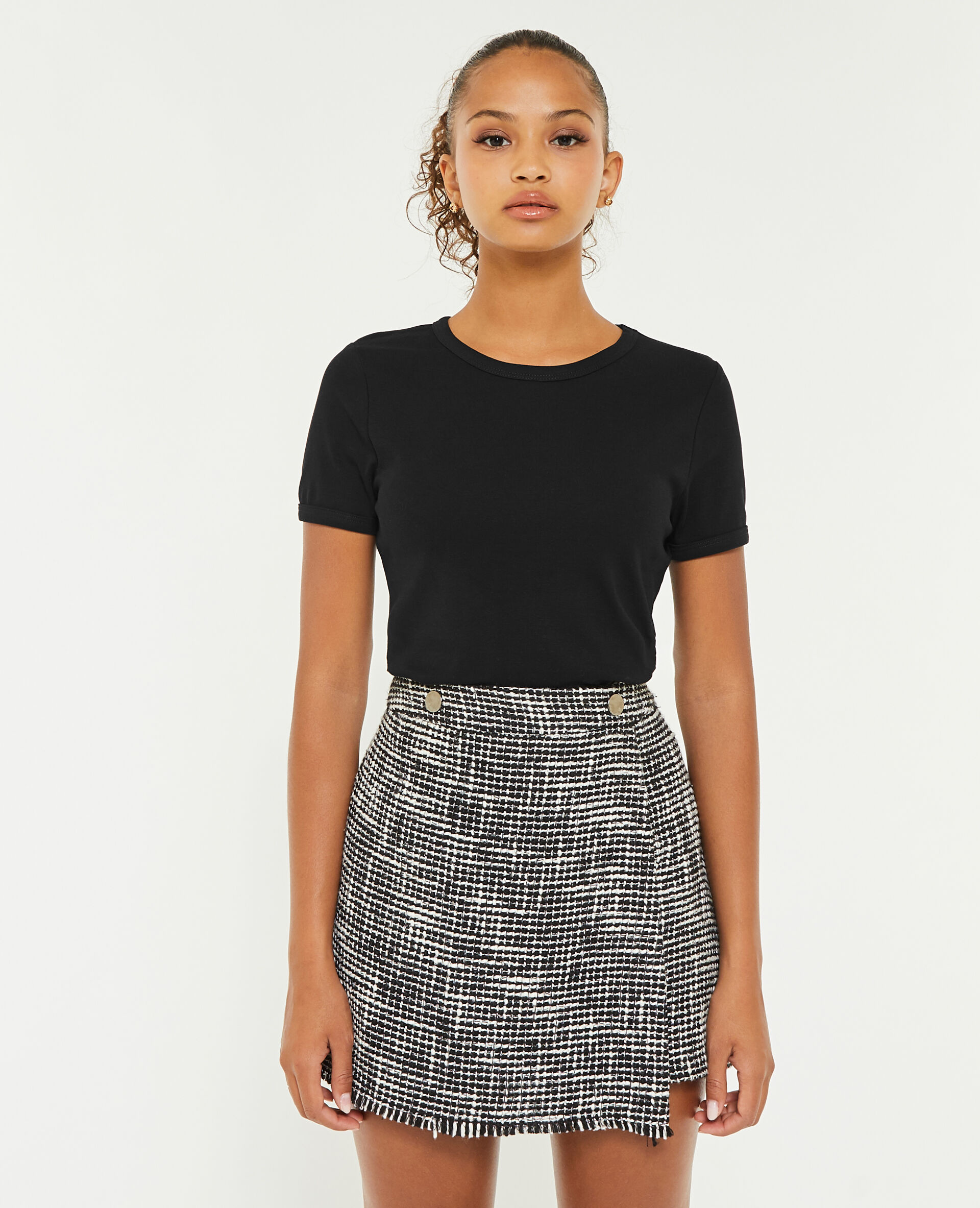 T-shirt col rond - Noir