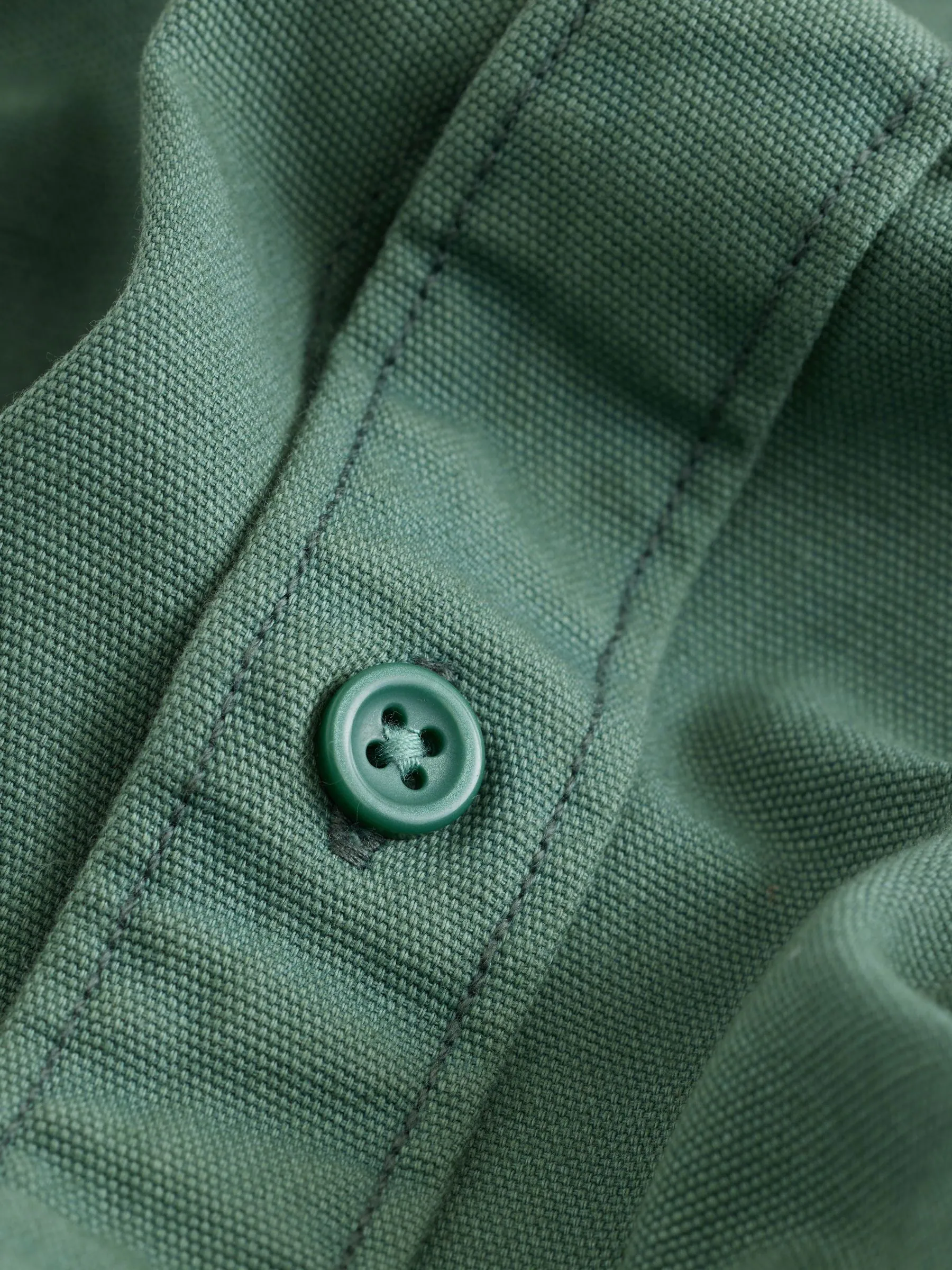 Groen - Long Sleeve Garment Dyed Oxford Shirt