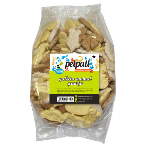 BISCOITO PETPALL LOVERS COM ANIMAIS DA FAZENDA (CARTELA DE 200 g)