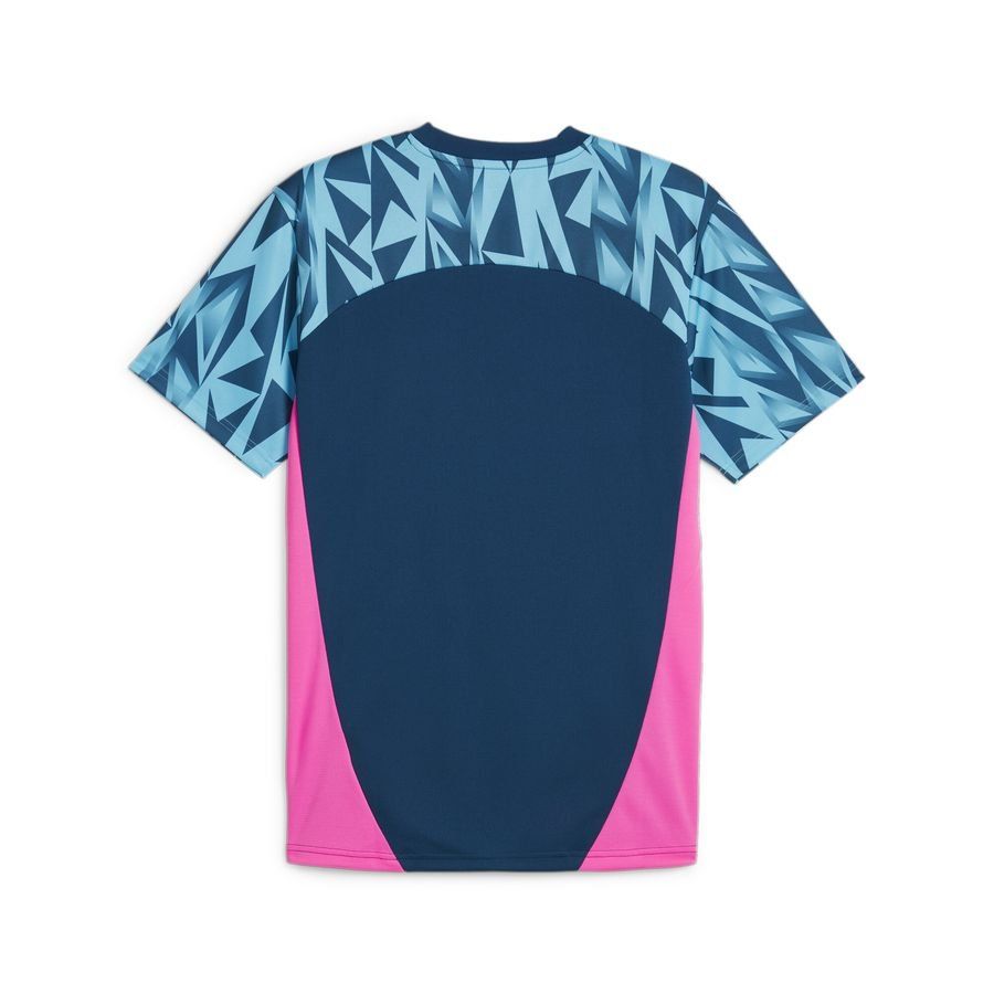 PUMA T-shirt d'Entraînement IndividualFINAL - Bleu Marine/BLeu/Rose