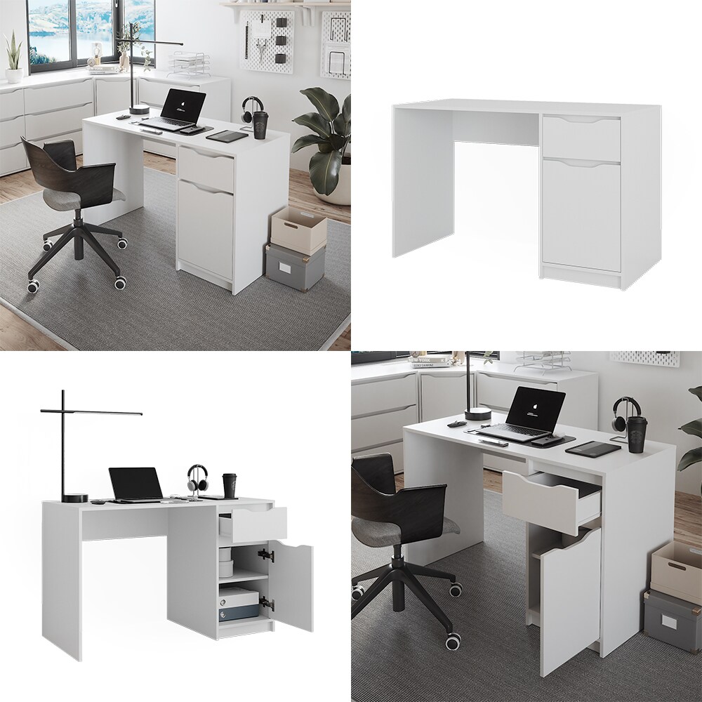 Vicco Schreibtisch Ruben 120 x 55 cm mit Schublade
