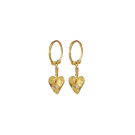 Maanesten Hestia Øreringe, Gold Plated