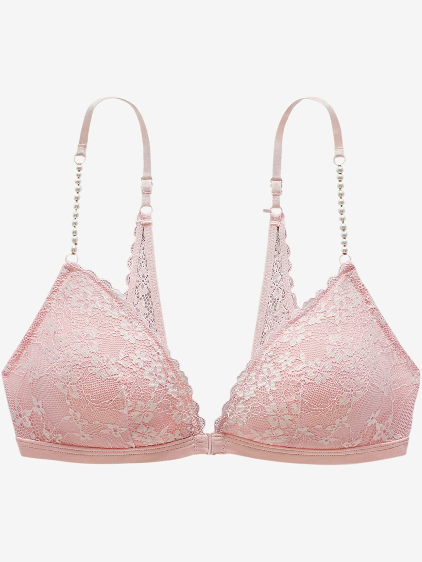 Soutien-gorge bralette extravagant avec bretelles en perles