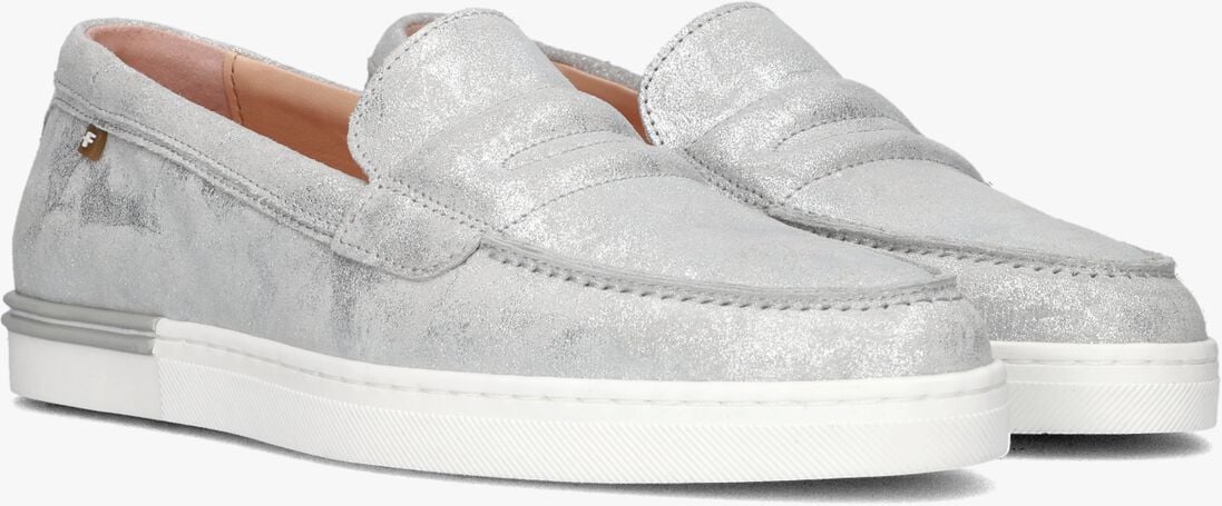 FLORIS VAN BOMMEL zilveren floris van bommel loafers sfw-40046