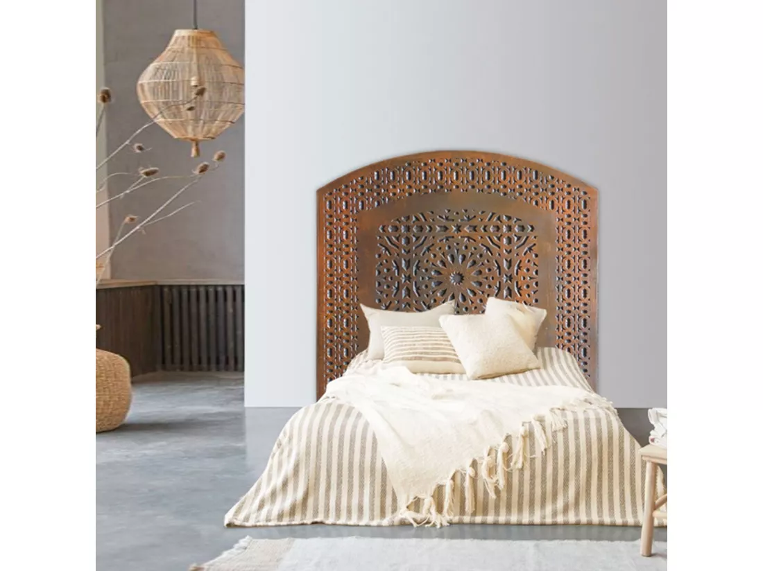 Tête de Lit Orientale en Bois 