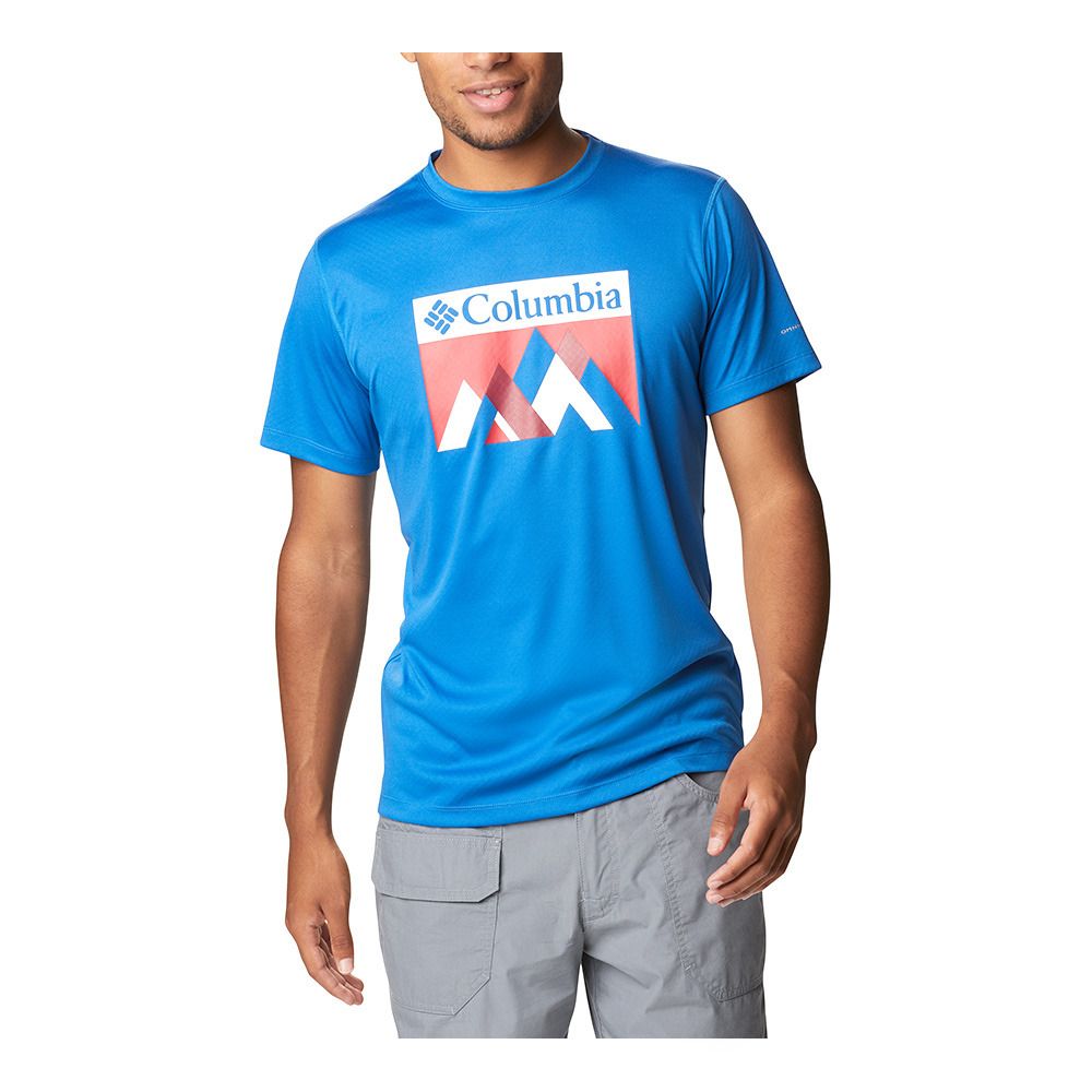 Columbia ZERO RULES - Maillot Homme bright indigo/peak fun graphic