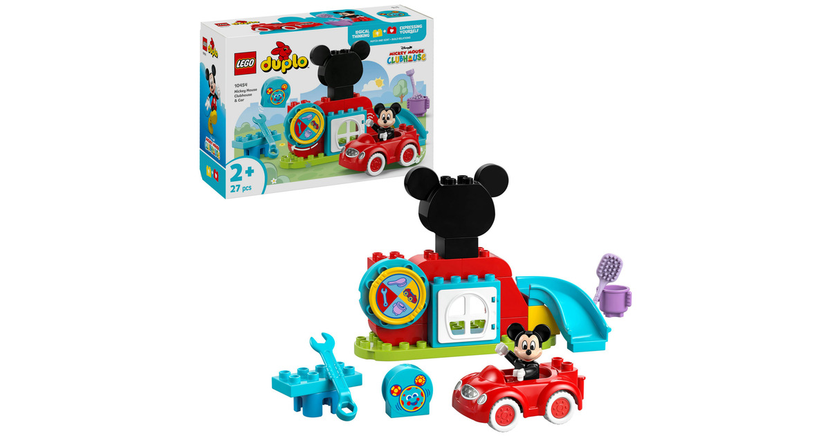 LEGODUPLO - Mickey Mouse clubhuis en auto Constructiespeelgoed  (10454)