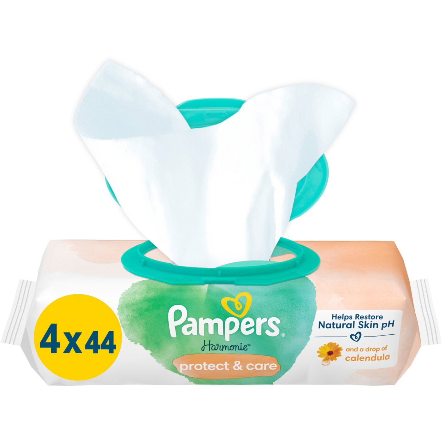 Pampers Harmonie Feuchttücher Protect & Care 4x44 Stück
