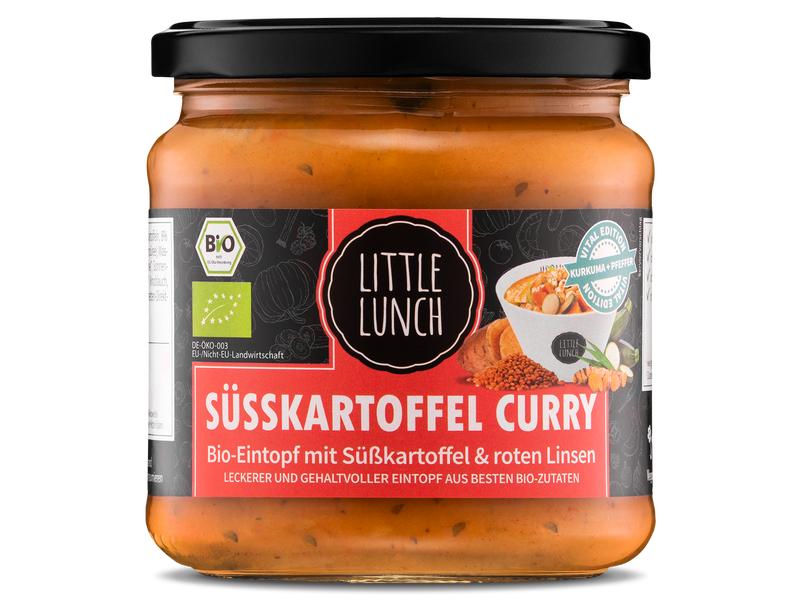 Little Lunch Gemüseeintopf Süsskartoffel Currry Bio 350 ml Bio-Eintopf mit Süsskartoffeln & roten Linsen