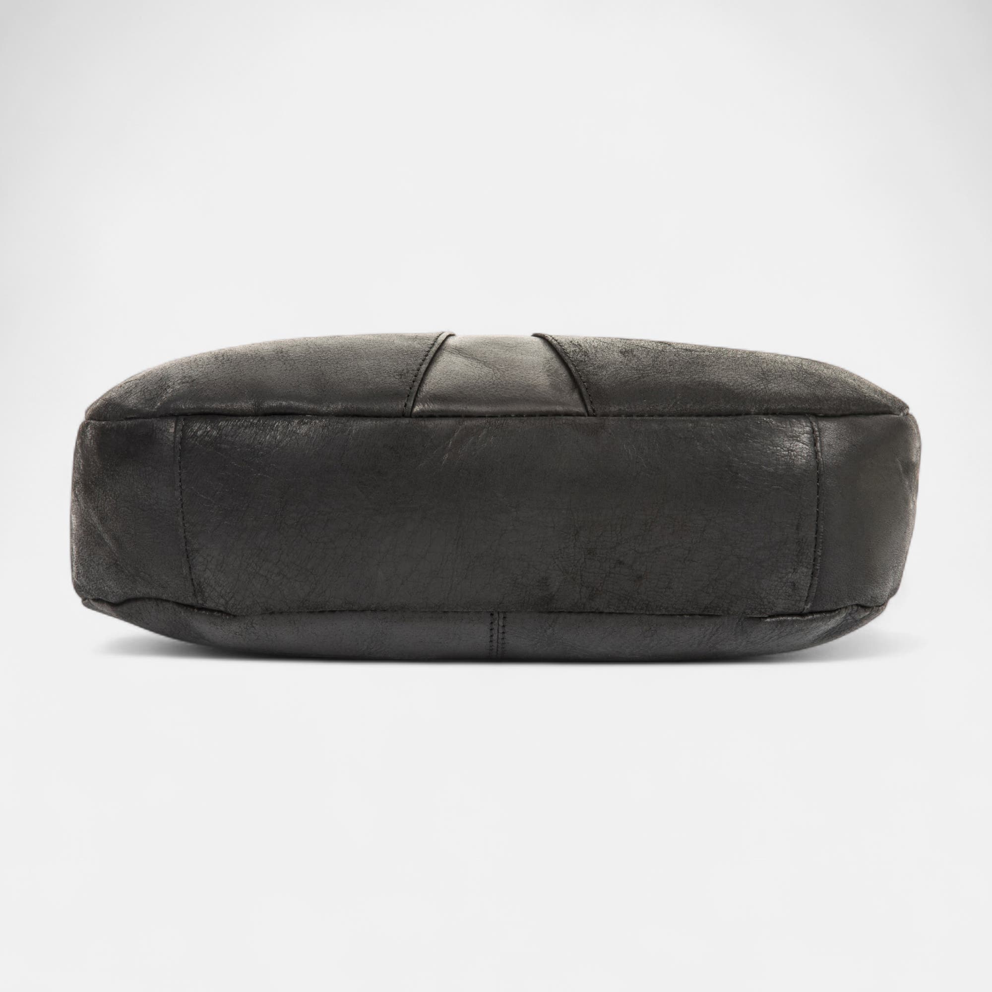 Sac bandoulière en cuir noir