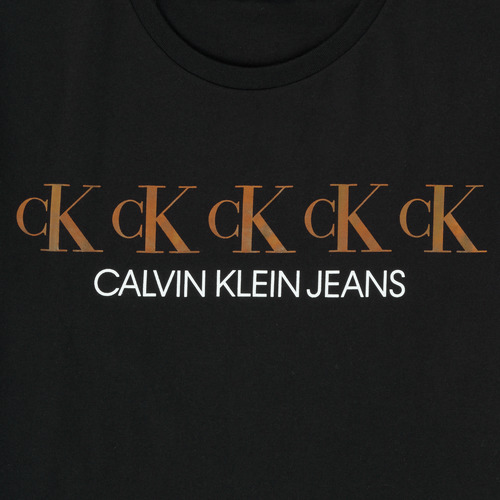 Calvin Klein Jeans - CK REPEAT FOIL BOXY T-SHIRT - Noir