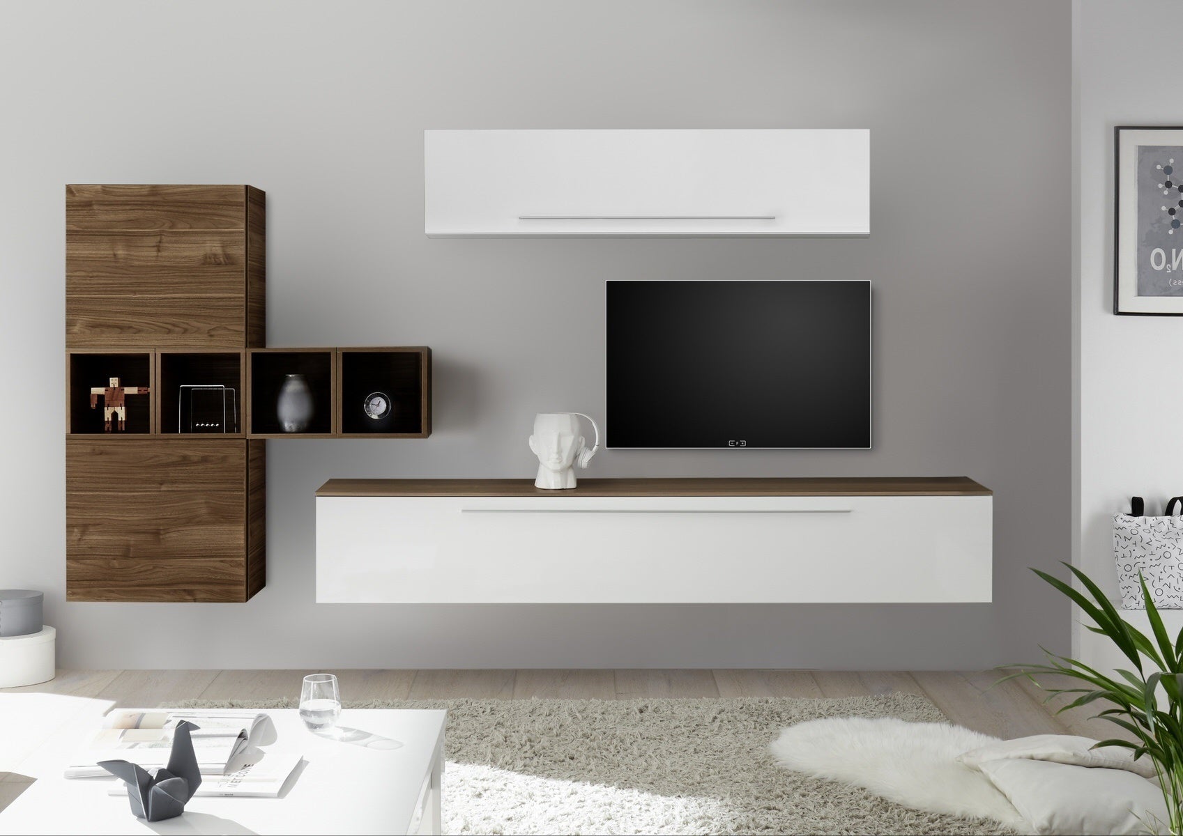 Benvenuto Design Infinity 138 cm Wandmeubel Handvat Onder