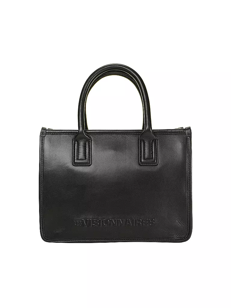 LES VISIONNAIRES Ledertasche - Tote Bag   LENA SILKY schwarz