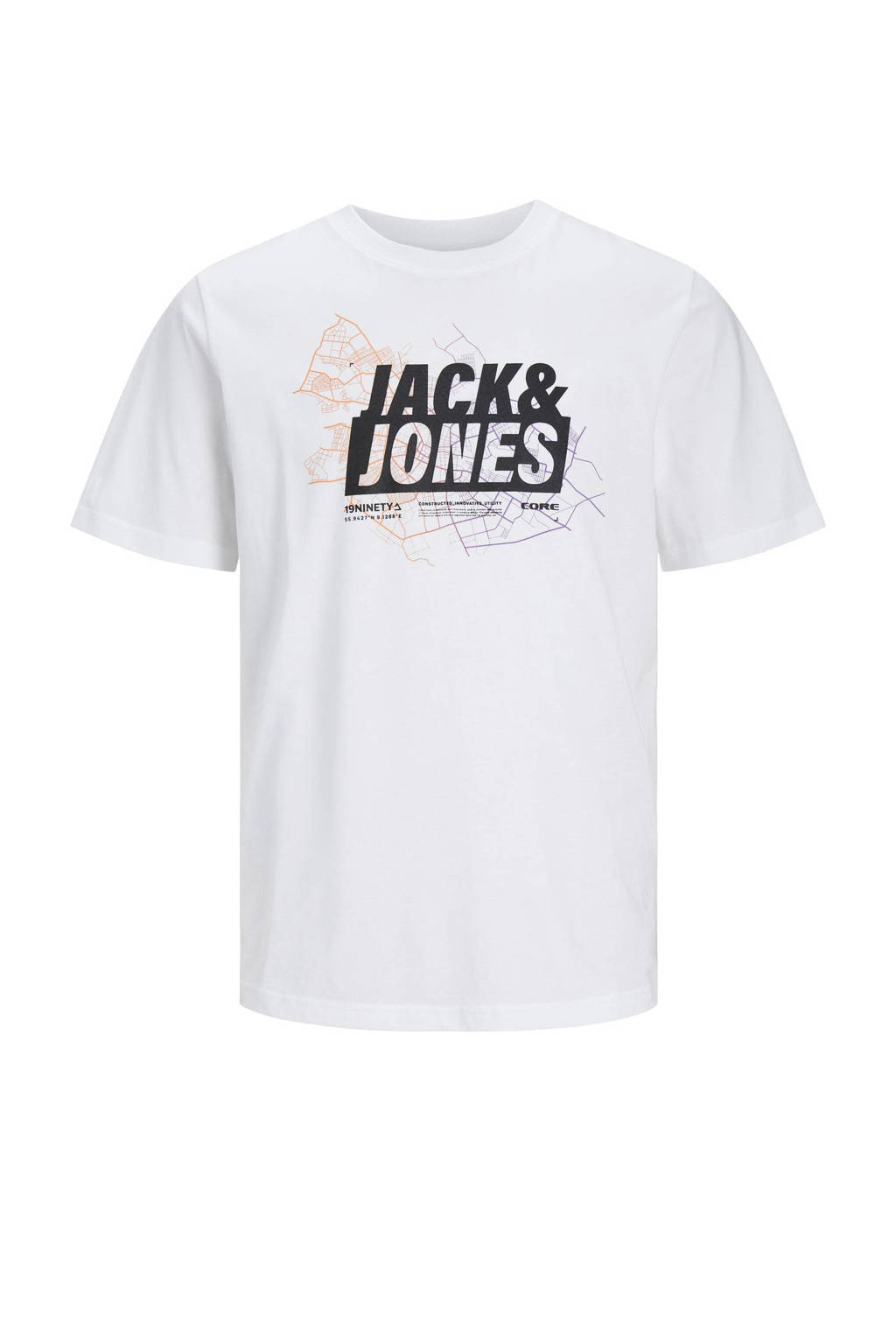 JACK & JONES T-shirt JCOMAP met printopdruk wit