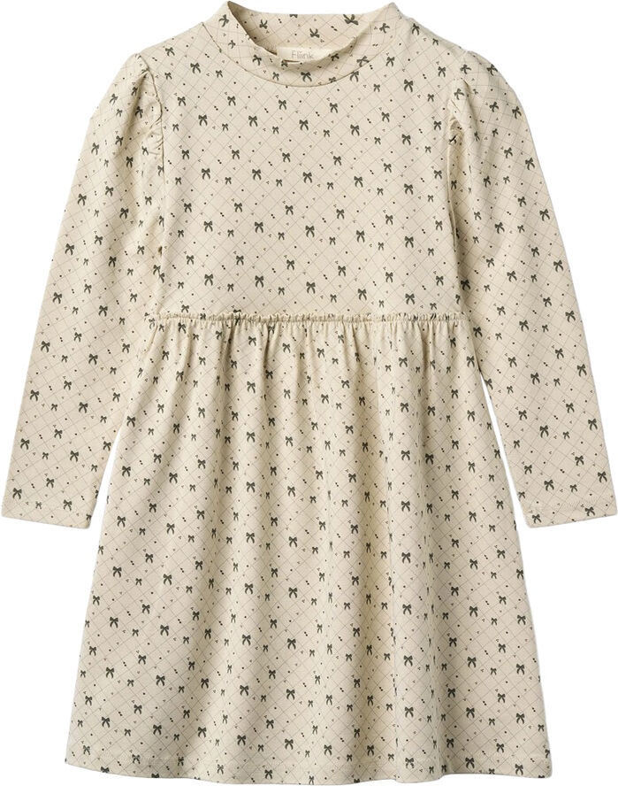 Fliink KELLY LS DRESS Sandshell aop.