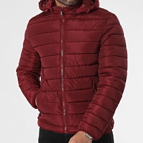 Doudoune Capuche Bordeaux